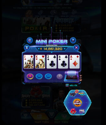 Giao diện game Poker tại Win79